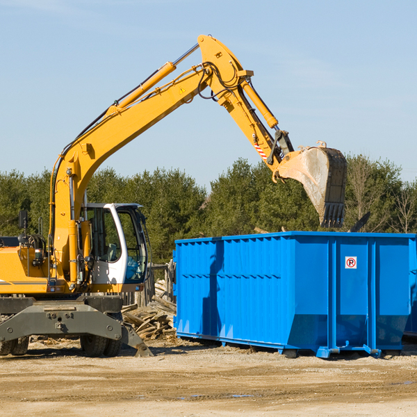 can i choose the location where the residential dumpster will be placed in Plumville